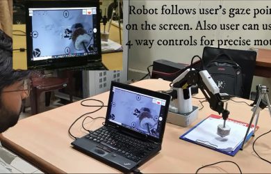 Success for robotic arm controlled by eye gaze